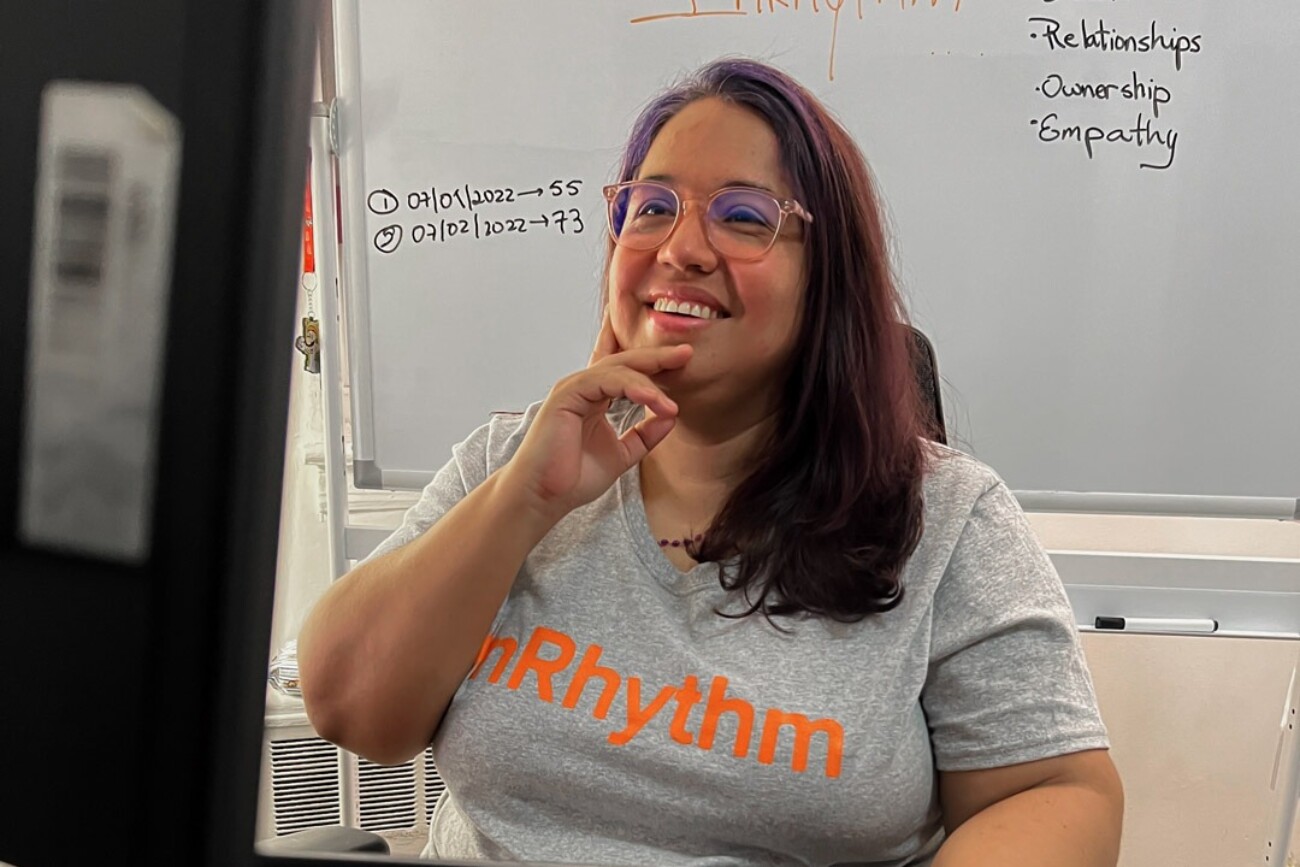 InRhythm team collaborating
